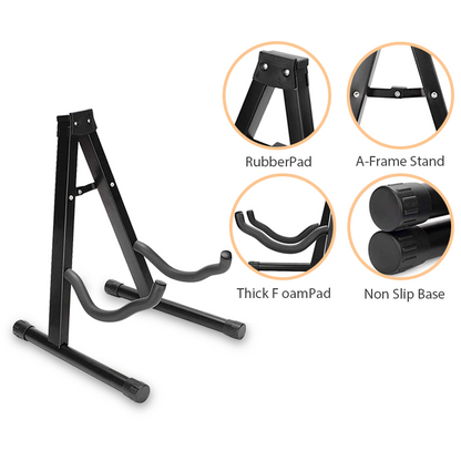 Universal Guitar Stand — Foldable A‑Frame for Acoustic & Electric Guitars, Nairobi Delivery