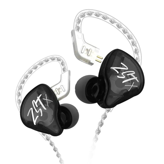 KZ ZST X Hybrid In‑Ear Earphones (Hanging / Ear‑Hook Style)