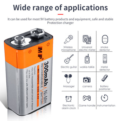Rechargeable Multi‑Power 9V Battery — Long‑Life Ni‑MH 9V Cell, Multi‑Use, Nairobi Delivery