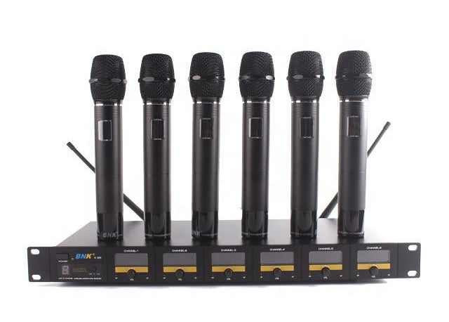 BNK X85 — 6‑in‑1 UHF Wireless Microphone System, Nairobi Delivery