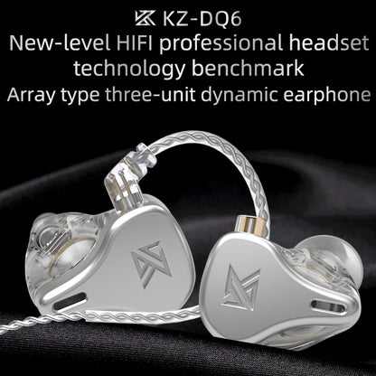 KZ DQ6 Triple‑Dynamic Driver In‑Ear Monitors