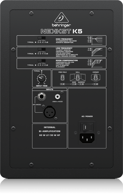 Behringer NEKKST K5 5″ Bi-Amplified Powered Studio Monitor
