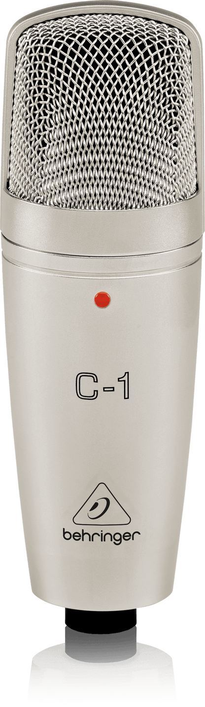 Behringer C-1 Studio Mic with sleek metal body
