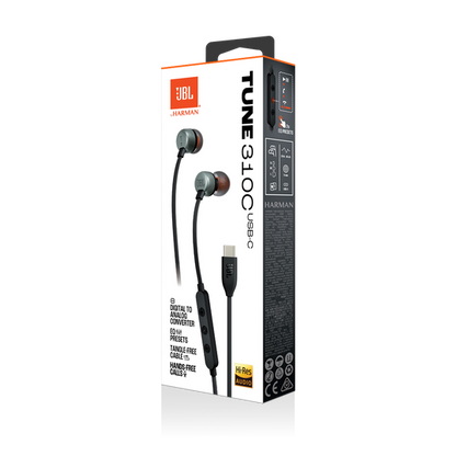 JBL Tune 310C USB-C Wired Hi-Res In-Ear Headphones
