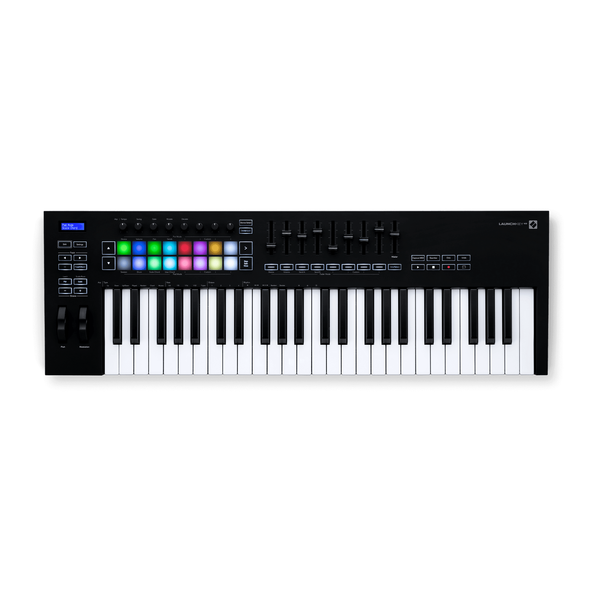 Novation Launchkey 49 MK3 front view — 49 key USB MIDI controller Kenya