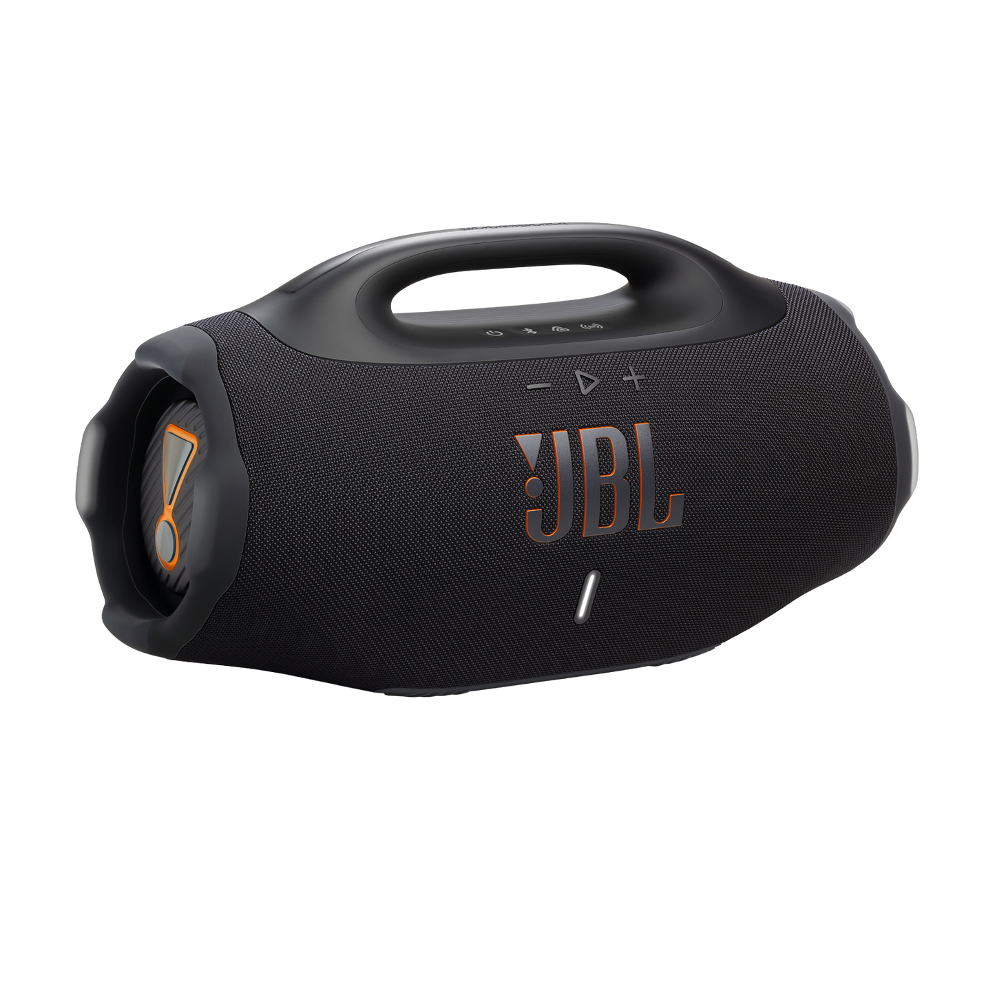 JBL Boombox 4 front view showing driver array and JBL logo.