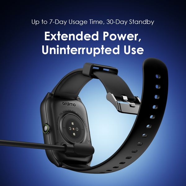 Oraimo Watch 5N — 2.01'' TFT Smartwatch with IP68 Water Resistance & Fitness Tracking, Nairobi Delivery
