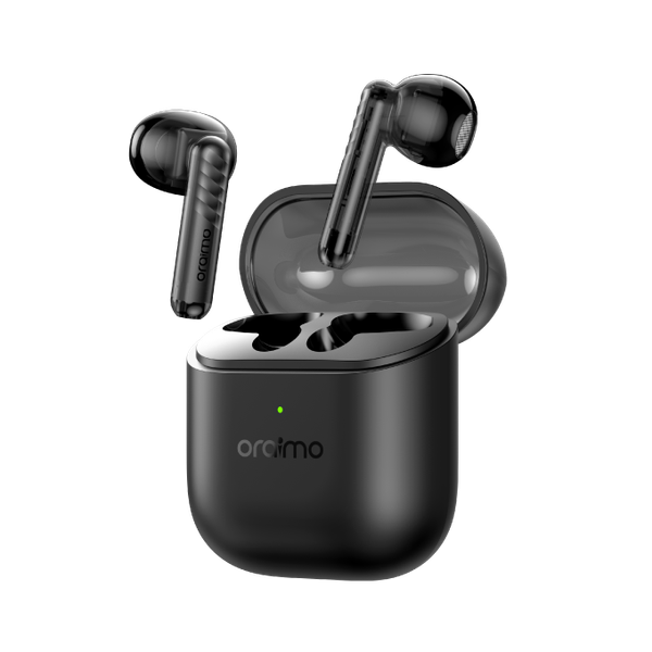Oraimo FreePods Neo earbuds front view — wireless earbuds Kenya