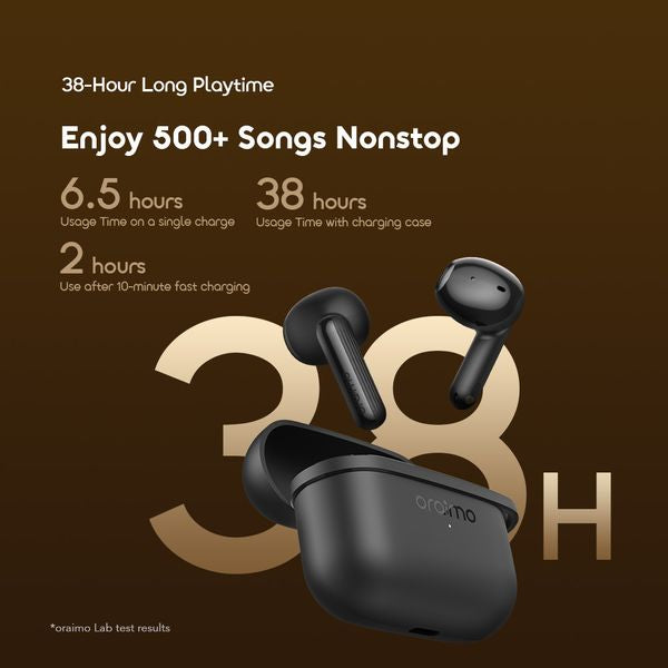 Oraimo OTW‑324S SpaceBuds Air — 38‑Hour Playtime Half‑In‑Ear Wireless Earbuds, Nairobi Delivery