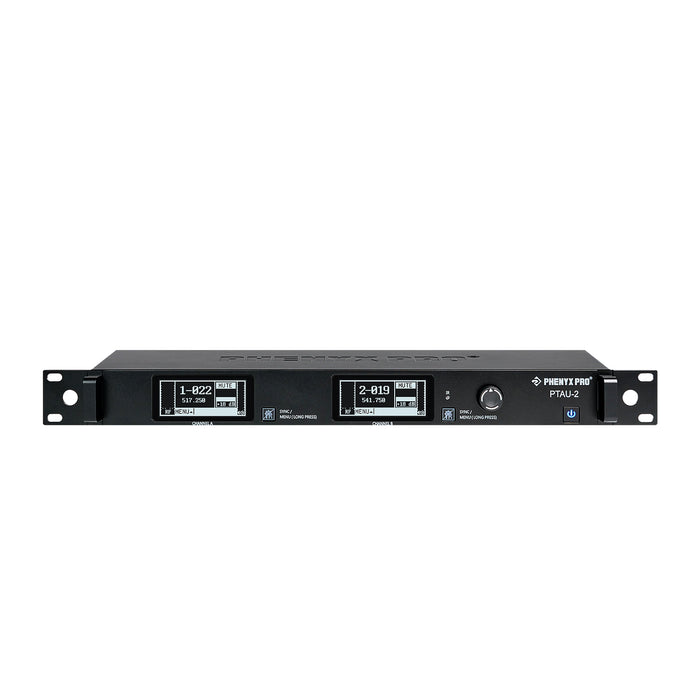 Phenyx Pro PTAU-2 Dual-Channel Wireless Microphone System