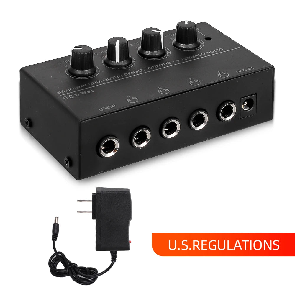 HA400 Mini 4-Channel Headphone Amplifier