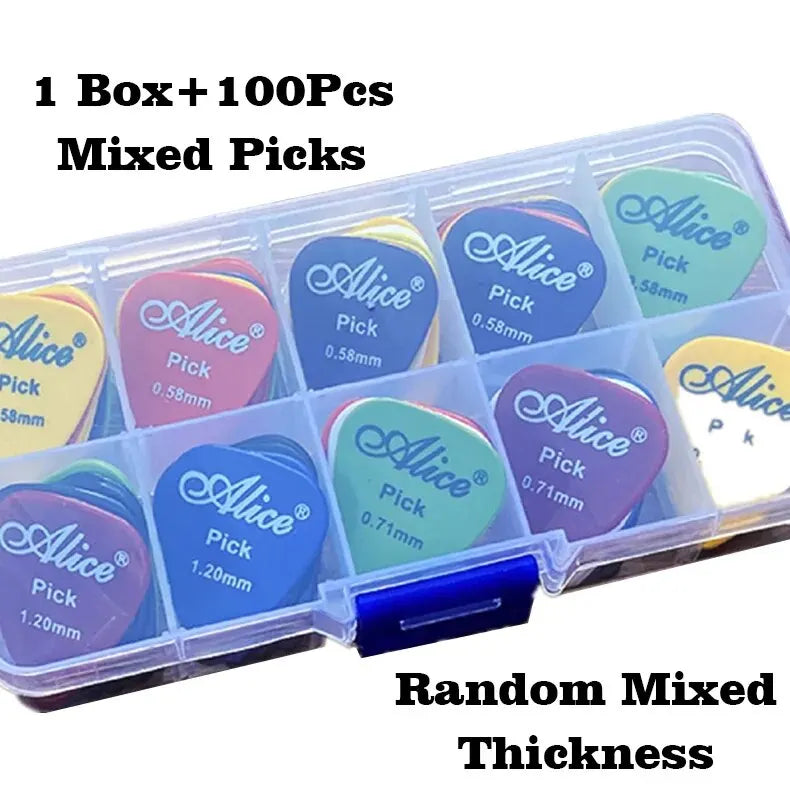 Multicolor Guitar Picks — 24 / 50 / 100 Piece Mixed ABS Pick Set