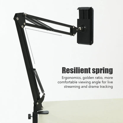 360 Degree Long-Arm Tablet and Phone Holder Stand