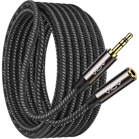 3.5mm AUX Stereo Audio Extension Cable – Male to Female Headphone Jack in Kenya (15–25 Days Delivery)
