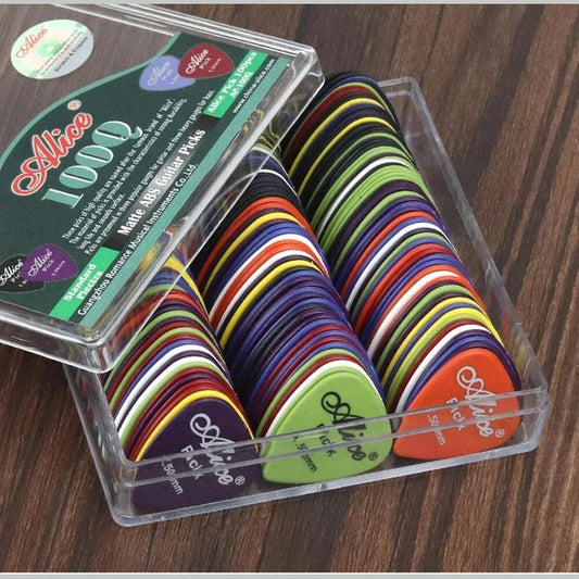 Multicolor Guitar Picks — 24 / 50 / 100 Piece Mixed ABS Pick Set