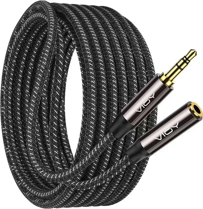 3.5mm AUX Stereo Audio Extension Cable – Male to Female Headphone Jack in Kenya (15–25 Days Delivery)