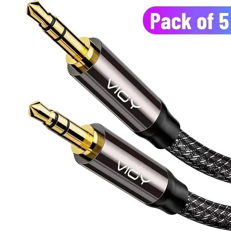 3.5mm AUX Stereo Audio Extension Cable – Male to Female Headphone Jack in Kenya (15–25 Days Delivery)