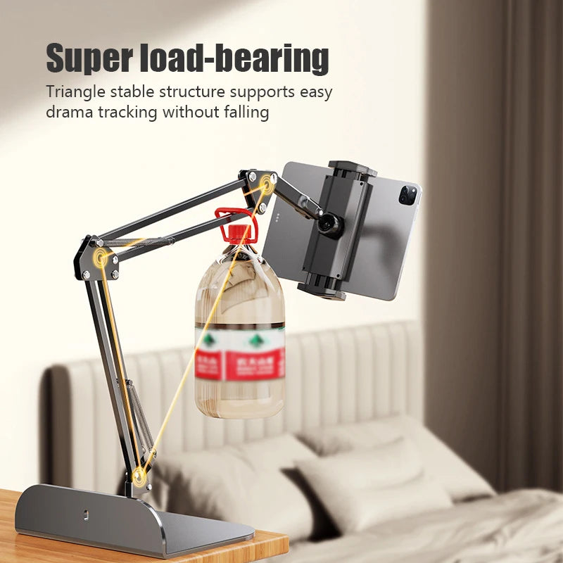 360 Degree Long-Arm Tablet and Phone Holder Stand