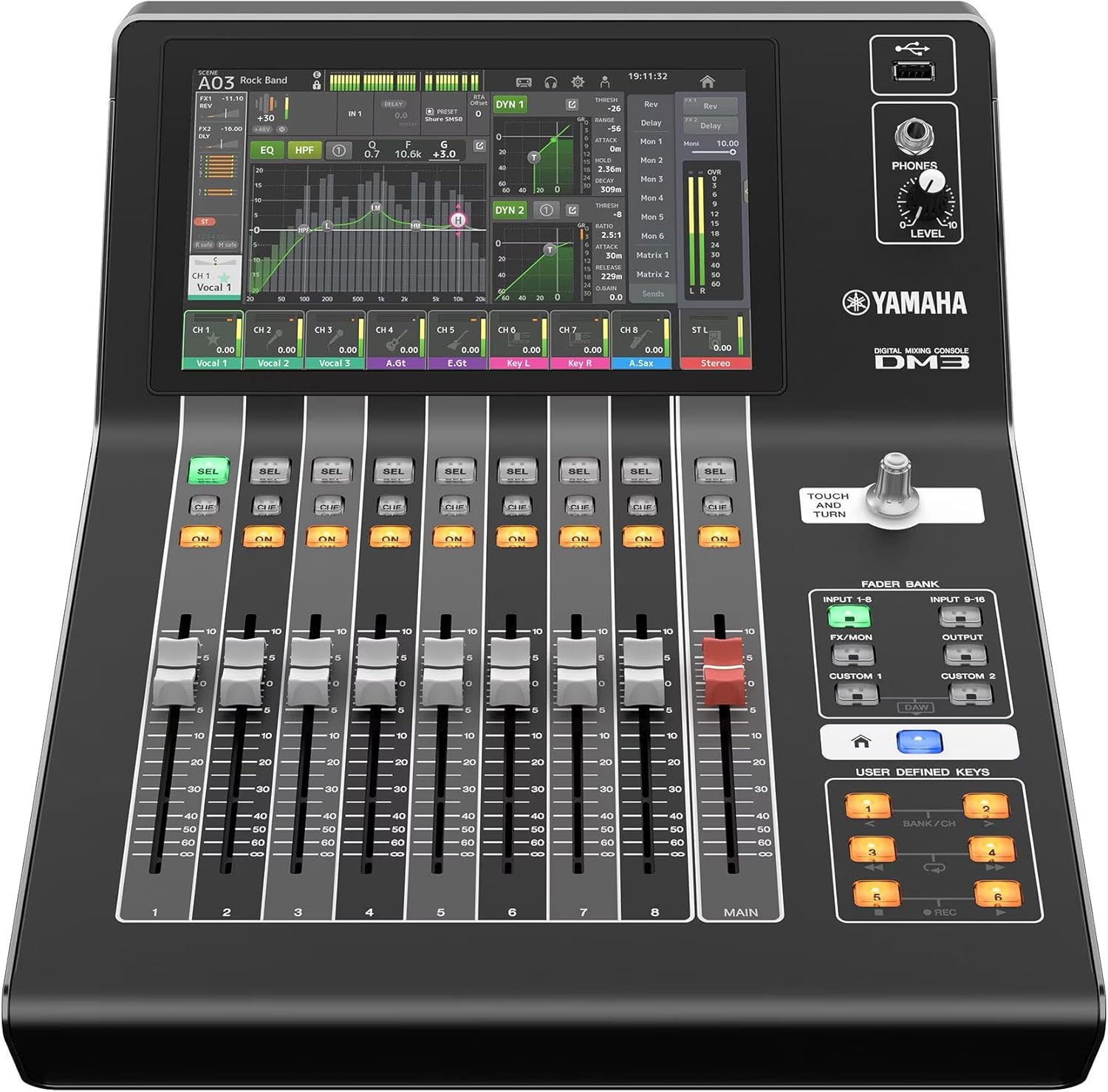 Yamaha DM3‑D 22‑channel compact digital mixer with Dante — Kenya