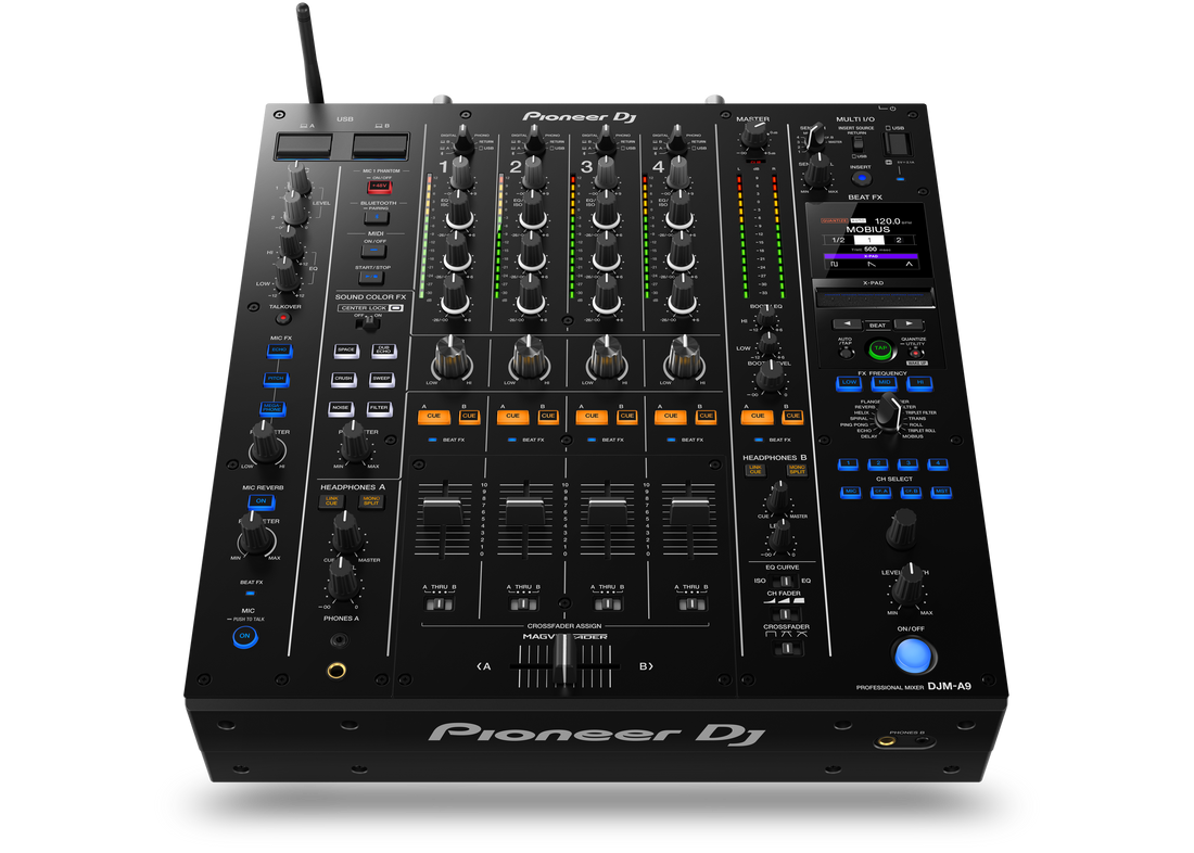 Pioneer DJM‑A9 — 4‑Channel Professional Club‑Standard DJ Mixer