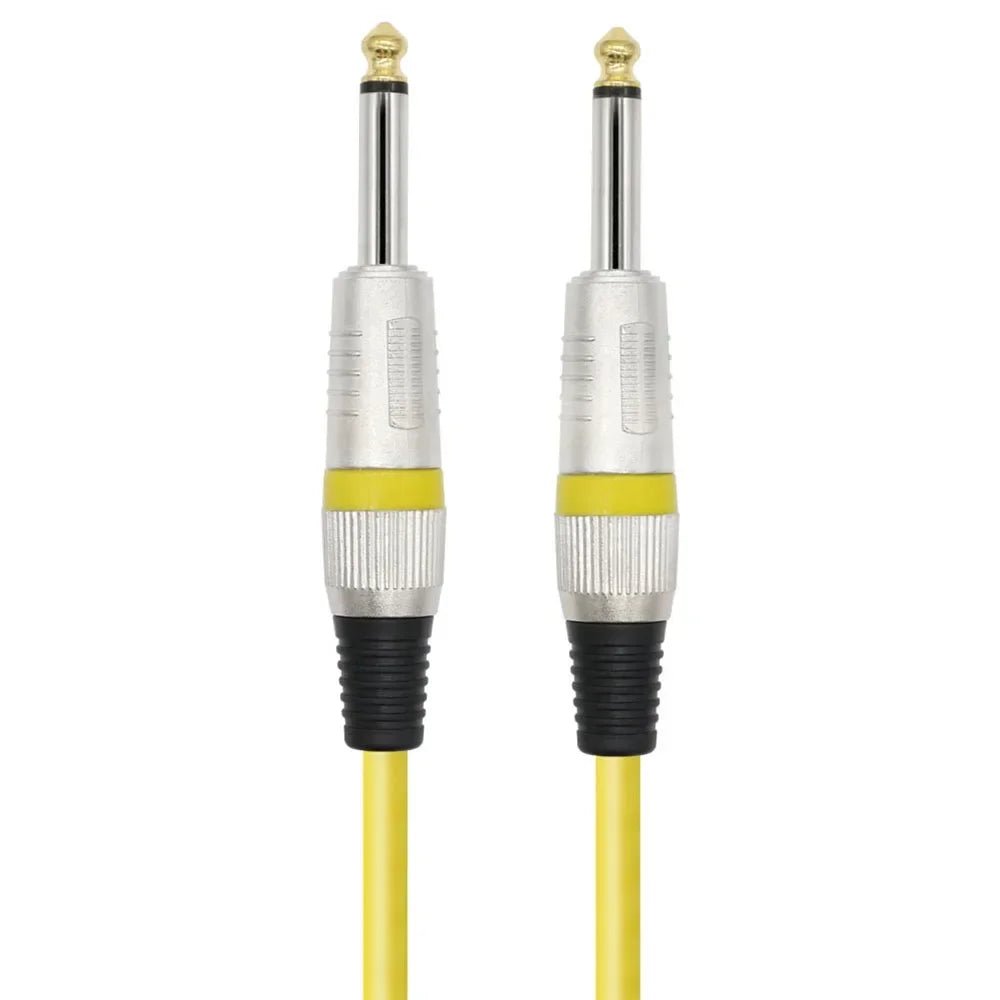 ack 6.5mm TS Guitar Cable Male To Male – 1/4 Inch Instrument Audio Cable, 6.5mm To 6.5mm Aux Cables for Electric Guitar, Mixer, AMP - ZAMAR AUDIO SOLUTIONS