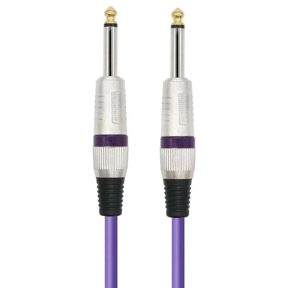 ack 6.5mm TS Guitar Cable Male To Male – 1/4 Inch Instrument Audio Cable, 6.5mm To 6.5mm Aux Cables for Electric Guitar, Mixer, AMP - ZAMAR AUDIO SOLUTIONS