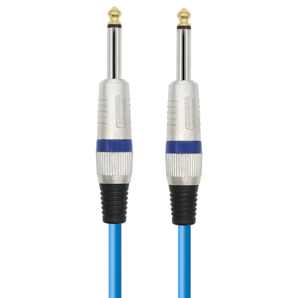 ack 6.5mm TS Guitar Cable Male To Male – 1/4 Inch Instrument Audio Cable, 6.5mm To 6.5mm Aux Cables for Electric Guitar, Mixer, AMP - ZAMAR AUDIO SOLUTIONS