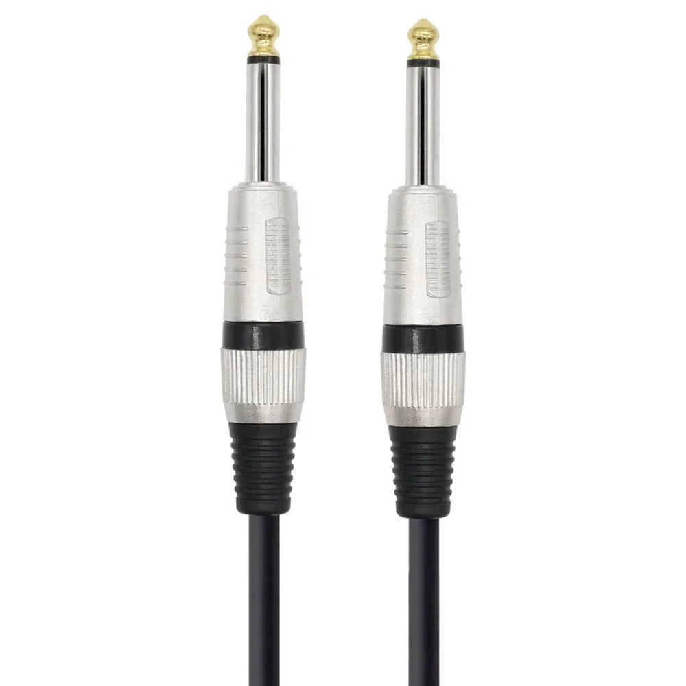 ack 6.5mm TS Guitar Cable Male To Male – 1/4 Inch Instrument Audio Cable, 6.5mm To 6.5mm Aux Cables for Electric Guitar, Mixer, AMP - ZAMAR AUDIO SOLUTIONS