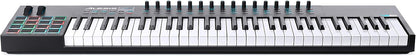 Alesis VI61 MIDI controller Kenya semi-weighted keys with aftertouch, side angle view
