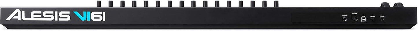 Alesis VI61 MIDI controller Kenya USB and MIDI out ports rear connectivity panel