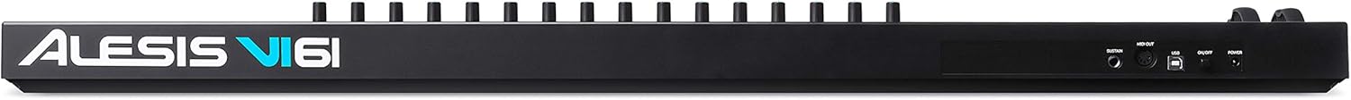 Alesis VI61 MIDI controller Kenya USB and MIDI out ports rear connectivity panel