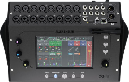 Allen & Heath CQ‑18T — 18‑In/8‑Out Compact Digital Mixer with Wi‑Fi & Touchscreen, Nairobi Delivery - ZAMAR AUDIO SOLUTIONS