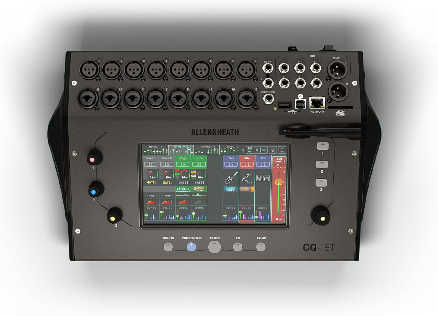 Allen & Heath CQ‑18T — 18‑In/8‑Out Compact Digital Mixer with Wi‑Fi & Touchscreen, Nairobi Delivery - ZAMAR AUDIO SOLUTIONS