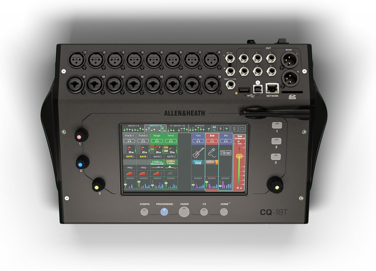Allen & Heath CQ‑18T — 18‑In/8‑Out Compact Digital Mixer with Wi‑Fi & Touchscreen, Nairobi Delivery - ZAMAR AUDIO SOLUTIONS