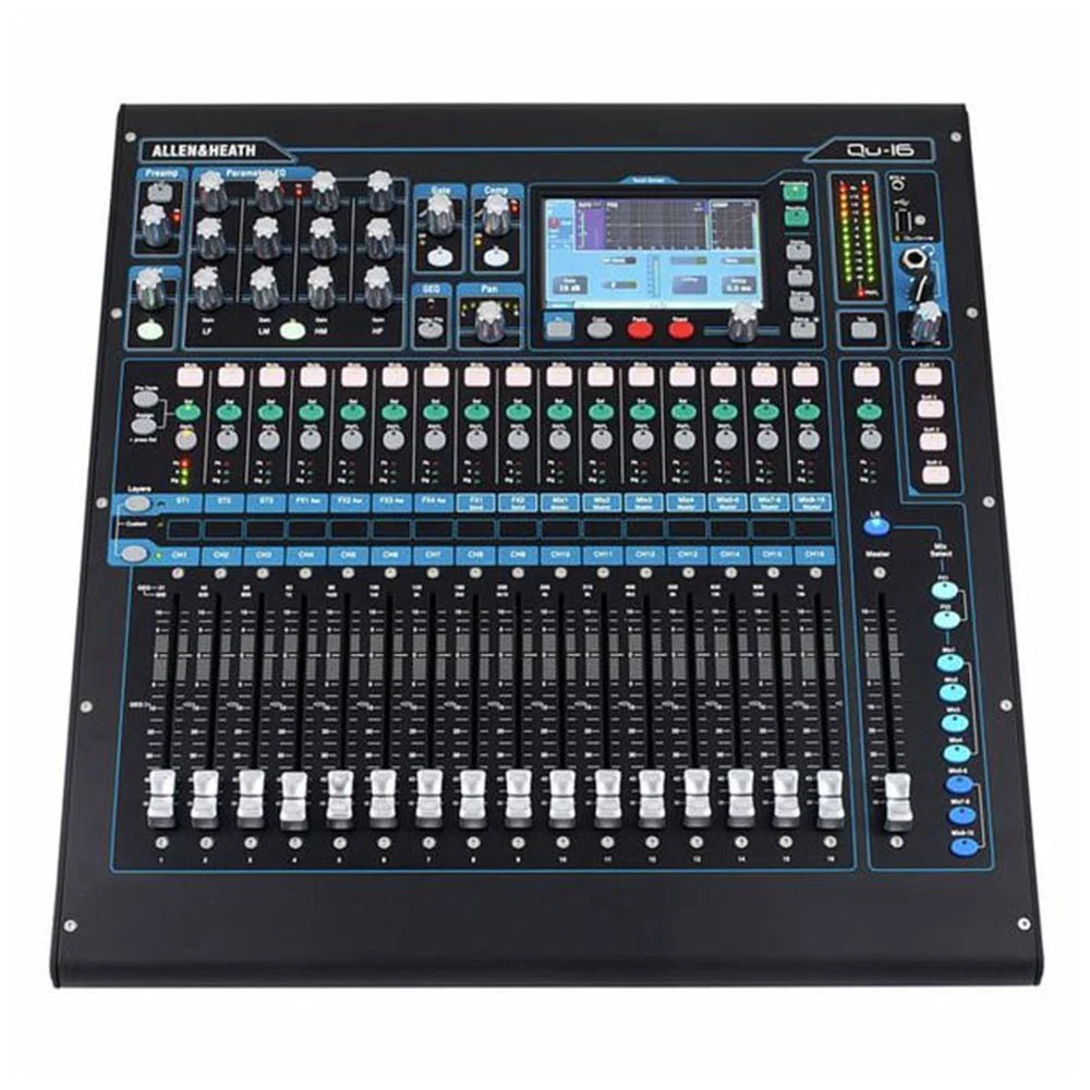 Allen & Heath Qu - 16 Digital Mixer – Professional - Grade Audio Mixer with Robust Metal Construction – Ideal for Studio & Live Performances - ZAMAR AUDIO SOLUTIONS