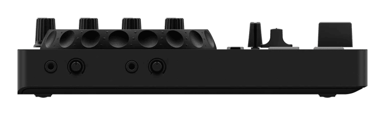AlphaTheta DDJ-FLX2 DJ Controller rear panel inputs and outputs