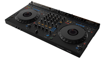 AlphaTheta DDJ-GRV6 DJ controller front view — 4-channel club-style layout
