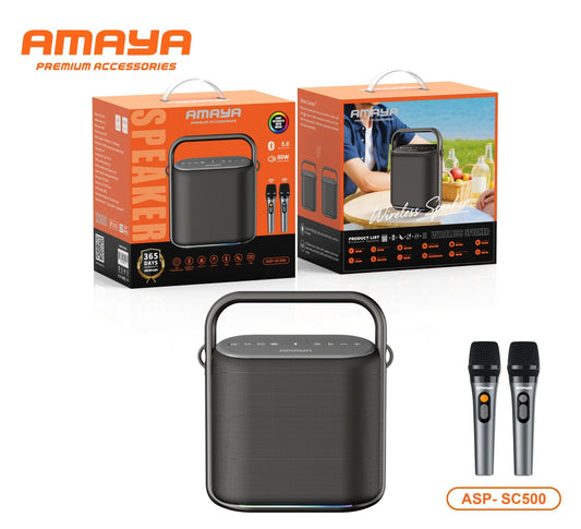 Amaya ASP-SC500 Bluetooth Speaker front view, wireless pro audio speaker available in Kenya