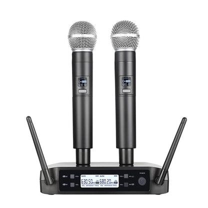 AOIEUUAI Wireless Handheld Microphone System – Matched Pair UHF Condenser Mics for Stage, Karaoke & Live Performances - ZAMAR AUDIO SOLUTIONS