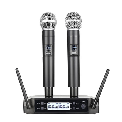 AOIEUUAI Wireless Handheld Microphone System – Matched Pair UHF Condenser Mics for Stage, Karaoke & Live Performances - ZAMAR AUDIO SOLUTIONS