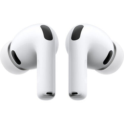 Apple AirPods Pro 3 Kenya USB-C — front close-up of both earbuds showing mesh grilles and stem design