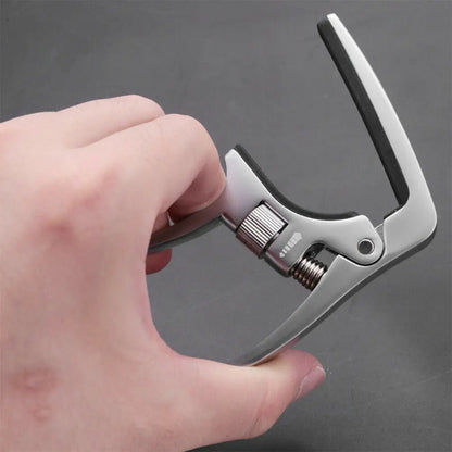 Aroma AC-30 Guitar Capo – Adjustable Pressure Tension Capo for Acoustic and Electric Guitars, High-Grade Metal, Silver - ZAMAR AUDIO SOLUTIONS