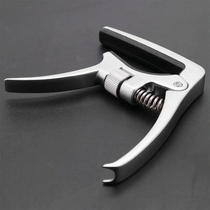 Aroma AC-30 Guitar Capo – Adjustable Pressure Tension Capo for Acoustic and Electric Guitars, High-Grade Metal, Silver - ZAMAR AUDIO SOLUTIONS