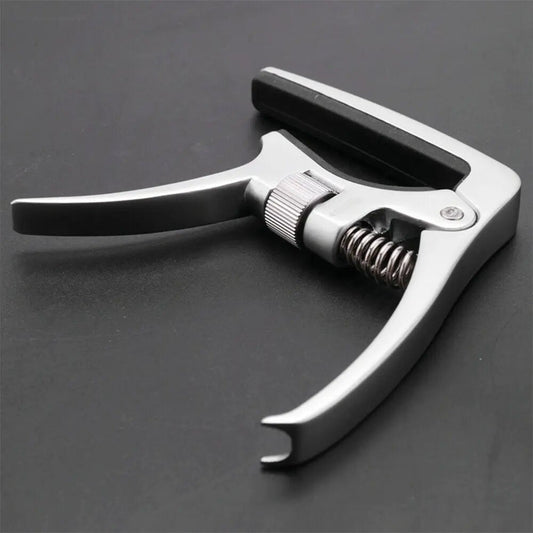 Aroma AC-30 Guitar Capo – Adjustable Pressure Tension Capo for Acoustic and Electric Guitars, High-Grade Metal, Silver - ZAMAR AUDIO SOLUTIONS