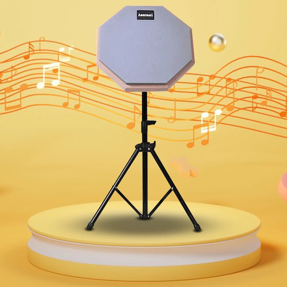 Asanasi 8 Inch Silent Practice Drum Pad – Shock - Absorbent Dumb Drum with Adjustable Stand for Adults and Kids - ZAMAR AUDIO SOLUTIONS