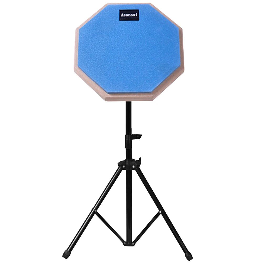 Asanasi 8 Inch Silent Practice Drum Pad – Shock - Absorbent Dumb Drum with Adjustable Stand for Adults and Kids - ZAMAR AUDIO SOLUTIONS