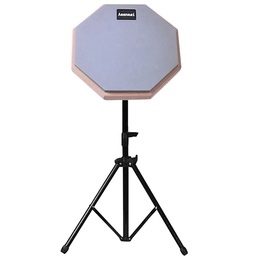 Asanasi 8 Inch Silent Practice Drum Pad with Stand for Adults and Kids