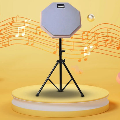 Asanasi 8 Inch Silent Practice Drum Pad with Stand for Adults and Kids