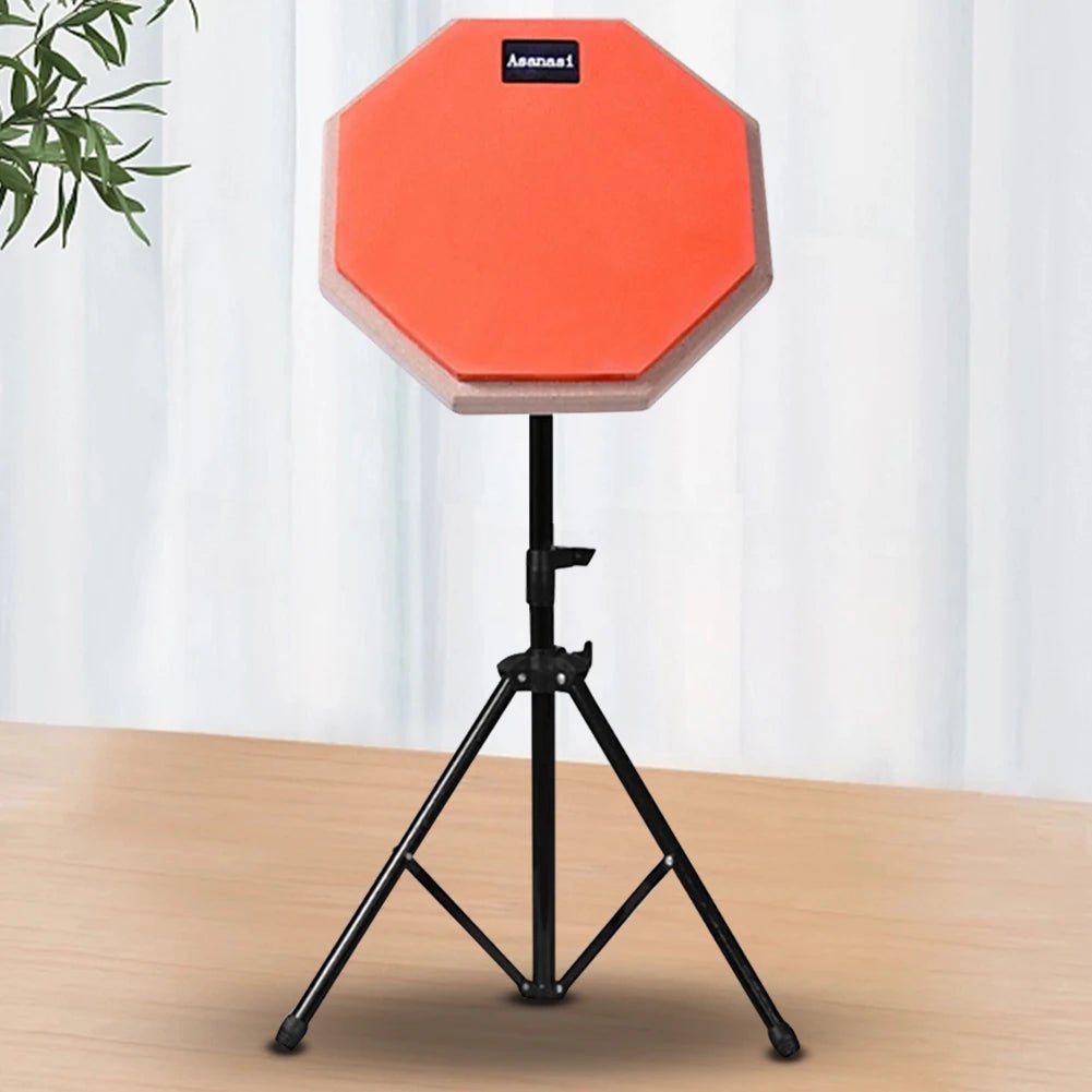 Asanasi 8 Inch Silent Practice Drum Pad with Stand for Adults and Kids