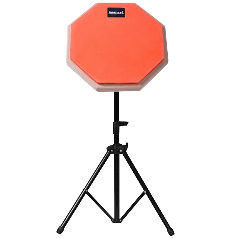 Asanasi 8 Inch Silent Practice Drum Pad with Stand for Adults and Kids